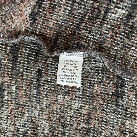 Bryn Walker Cardigan Sweater Vest Duster Wool Alpaca Longline Cozy Gray Medium - Picture 11 of 13